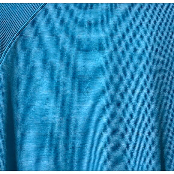 All In Motion Teal Blue LS Heavy Waffle Knit Hooded Sweatshirt -  Mens XXL 50/52 - Picture 2 of 7